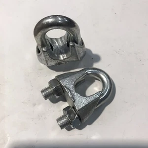 1x Bügel Draht Seilklemme, D:22 mm, Stahl Verzinkt (P-34) - Bild 1 von 2