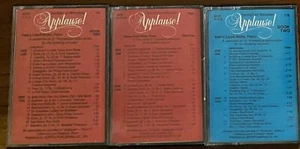 3 Cassette Tapes: Applause Books 1 & 2,  A Collection Of Impressive Piano Solos - Picture 1 of 2