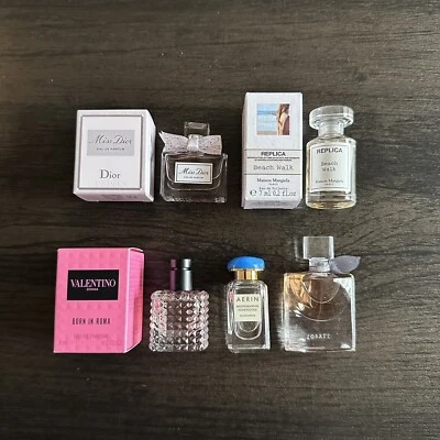 Juego de regalo de coleccionista de perfumes de alta gama de 5 piezas - Valentino, Dior, Aerin, Lancome Foto 1 de 4