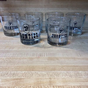 FRONTIER HOTEL & GAMBLING HALL Las Vegas SET OF 6 Old Fashioned Whiskey Highball - Picture 1 of 10