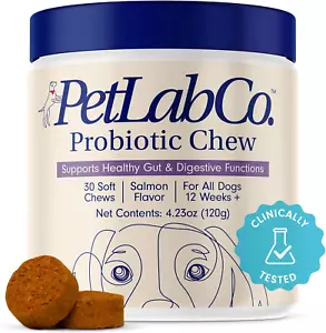 Probiotics for Dogs, Salmon Flavor - 30 Soft Chews - Picture 1 of 12