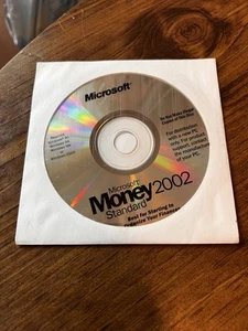 VTG Microsoft Money 2002 Standard For Windows CD ROM Software w/ COA Sealed! - Picture 1 of 4