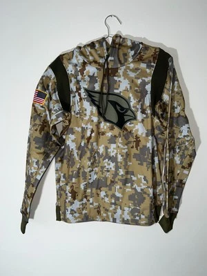Arizona Cardinals Mens Nike Camo Salute to Service Therma Hoodie Medium PullOver - Image 1 of 4