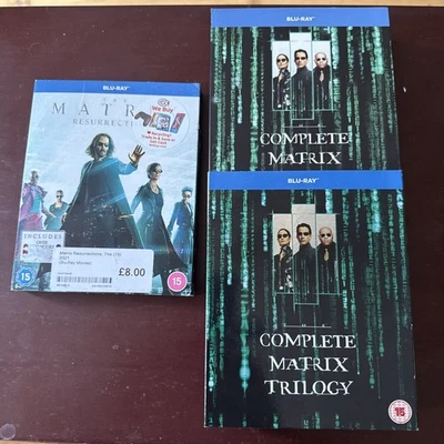 The complete Matrix Blu-ray films first  Trilogy box set and Resurrections.  - Image 1 of 4