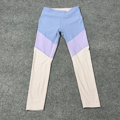 Outdoor Voices Leggings Womens Medium Blue Purple Tri-Tone High Rise Yoga Pants - Image 1 of 4