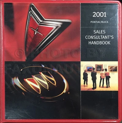 2001 Pontiac Buick Consultor de Vendas Manual Distribuidor Canadense Álbum Dados Fatos - Imagem 1 de 2