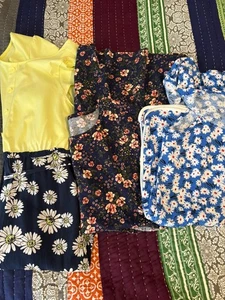 Girls Clothing Lot Size XL 18 Jumpsuit, Romper, Dress Floral Prints 3 Pieces - Picture 1 of 16