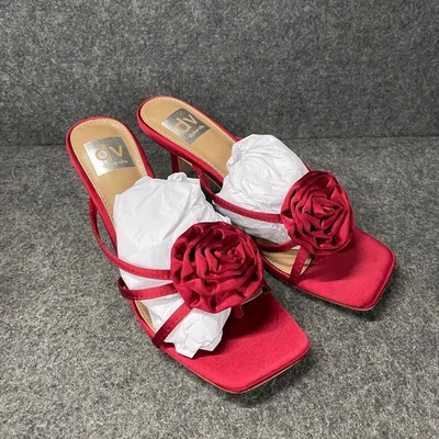 Sandalia DOLCE VITA Zelly Puntera Cuadrada Para Mujer Talla US 6.5 Roja Foto 1 de 4