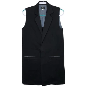 AG Adriano Goldschmied Weste Damen S schwarz Capsule Longline Taschen Preppy NEU - Bild 1 von 9