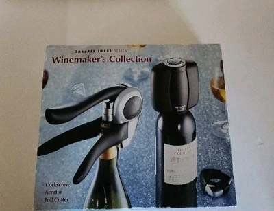 Sharper Image Design Winemaker's Collection Corkscrew Aerator Foil Cutter - Image 1 of 4