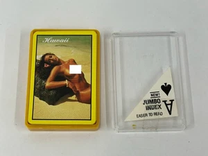 Vintage Oben Ohne Hula Aloha Hawaii Mädchen Voll 54 Karten Deck Spielkarten Souvenir - Bild 1 von 3