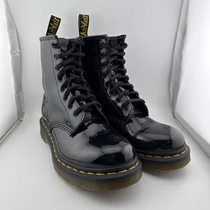Botas de Combate The Original Doc Martens Air Wair 1460 Negras para Mujer Talla 7 - Imagen 1 de 12