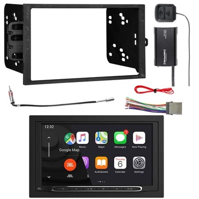 Receptor Bluetooth JBL 2 DIN con kit, adaptador de antena, kit sintonizador de vehículo satelital Foto 1 de 4