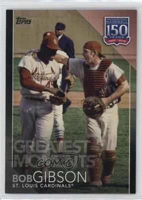 2019 Topps Greatest Moments Black /299 Bob Gibson #GM-13 HOF - Image 1 of 2