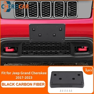 Carbon Fiber Front License Plate Bracket For 17+ Jeep Grand Cherokee Accessories - Bild 1 von 11
