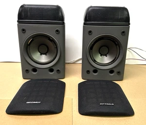 Optimus Pro-LX5 Bookshelf Speakers Linaeum Tweeter 40-4061 Need Refoam - Picture 1 of 20