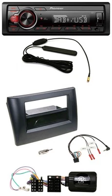 Pioneer MP3 DAB 1DIN Lenkrad USB Autoradio für Fiat Stilo 01-07 schwarz Ablage - Bild 1 von 4