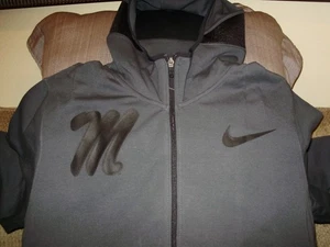 Ole Miss Rebels NIKE Dri-Fit Tonal Showtime Gray Full Zip Hoodie Jacket Mens 3XL - Picture 1 of 10