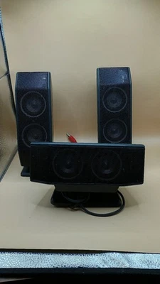 3 Satellite Speakers w/ Eagle Stands - Logitech X-540 PC System - No Subwoofer - Image 1 of 4