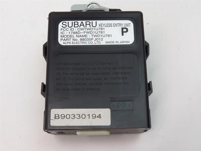 Unidad de módulo de control de entrada sin llave Subaru WRX STI 2015-2018 88035FJ012 15-18 OEM Foto 1 de 4