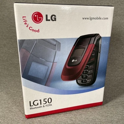 Teléfono plegable LG150 - rojo y negro (iWireless) CDMA NUEVO 2006 *Súper raro* Foto 1 de 4