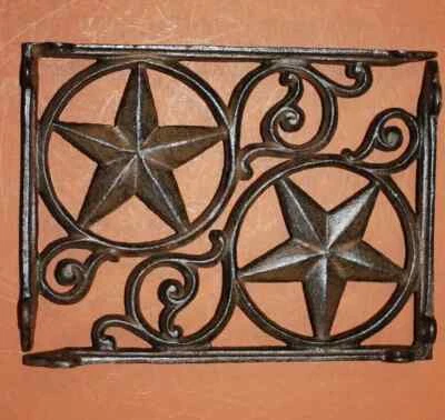 Rustic Star Shelf Brackets,Western Decor,equestrian decor,corbel,braces B-19 - Image 1 of 4