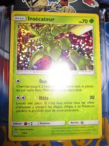 POKEMON PROMO (◕‿◕✿) INSECATEUR HOLO FOIL 7/40 NEUVE FRENCH MINT MC DO 2019 - Picture 1 of 2
