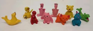Vintage Lot of 10 Diener Animal Erasers - Picture 1 of 21