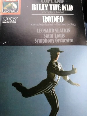 Aaron Copland Billy The Kid/Rodeo Cassette Tape Slatkin EMI 1986 JOHN CALE Rare - Image 1 of 4