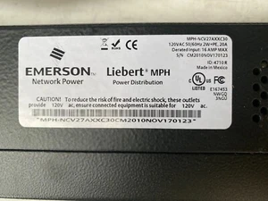 Emerson MPH-NCV27AXXC30 Liebert MPH Managed Rack Mount PDU 27-Outlet 120V - Picture 1 of 5