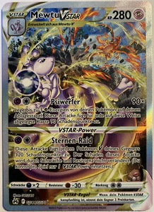 Pokemon Mewtu VSTAR Alternative Art | DE GG44/GG70 Zenit der Könige | Near Mint - Bild 1 von 2