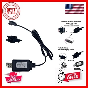 7.4V Lithium Battery Charger Cable with SM-4PIN Plug Compatible RC Car RC Pla... - Picture 1 of 7