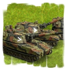 Painted! - US M109 Battery  (3 vehicles) 15mm WW3  Team Yankee - Picture 1 of 2