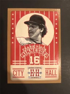 2013 Panini Hometown Heroes City Hall Gold Insert #CH1 Frank Viola Twins