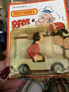 Lesney Matchbox King Features 1980 CS-15 OLIVE OYL'S CONVERTIBLE POPEYE OYL NIP - Picture 1 of 6