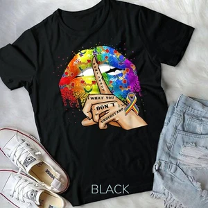Don_t Judge What You Don_t Understand LGBT Pride Lips T-Shirt Unisex T-shirt - Picture 1 of 11