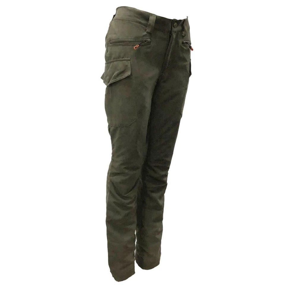 Game Ladies Elise Waterproof Trousers Multipocket Hunters Green Womens Pants - Image 1 of 4