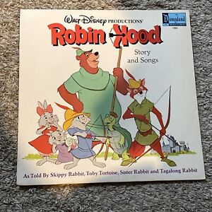 Vintage Walt Disney Robin Hood Story and Songs 1973 Record Vinyl #1353