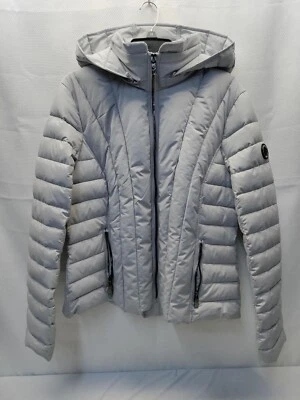 Chaqueta acolchada Nautica Performance para mujer capucha extraíble gris plateado XL Foto 1 de 4