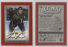 2006 Upper Deck Bee Hive Red Facsimile Signatures Loui Eriksson Rookie Auto RC