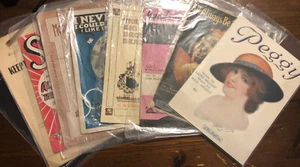 Vintage Sheet Music Lot 9 Pieces - Picture 1 of 11