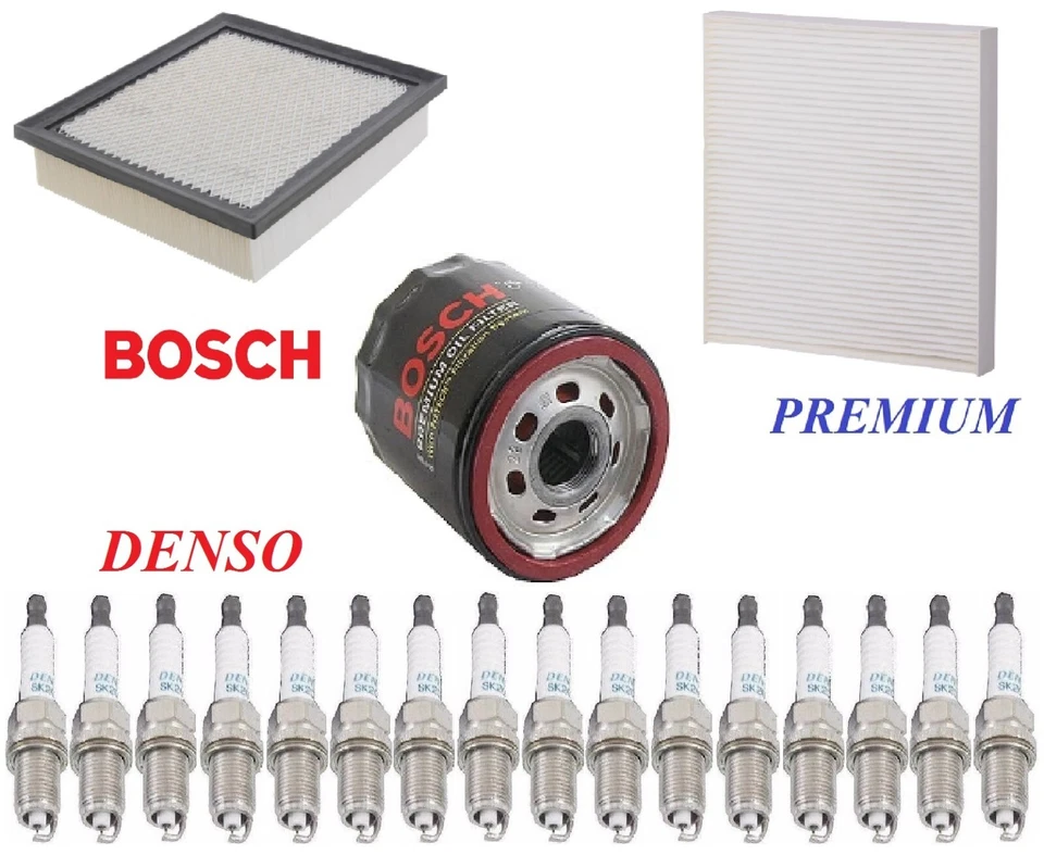 Tune Up Kit Filters Spark Plugs For JEEP GRAND CHEROKEE V8; 6.4L 2012-2017 - Image 1 of 1