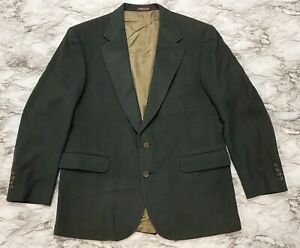 EVAN PICONE Mens Coat Suit Blazer Jacket 43 Reg Green 100% Camel Hair Vintage