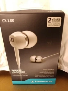 Auriculares Sennheiser CX1.00 CX 1.00 NEGROS o BLANCOS TOTALMENTE NUEVOS-- - Imagen 1 de 7