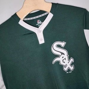 Majestic Green White Chicago White Sox Baseball Jersey Size 2XL Men's - Picture 1 of 7