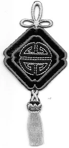 Chinese Lock Tassel Embroidery Patch - Picture 1 of 1