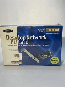 Belkin Desktop Network PCI Card F5D5000 10/100BT Ethernet - NEW SEALED - Picture 1 of 4