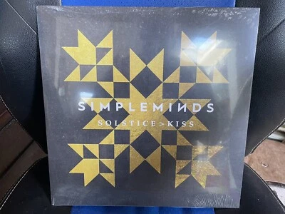 LIMITED EDITION SIMPLE MINDS SOLSTICE KISS YELLOW BLACK MARBLE VINYL 12" SINGLE - Image 1 of 3