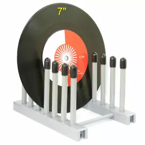 Soporte de secado para discos de vinilo gris -ajuste para álbum de 12"" o 7"" - estante para discos LP - Imagen 1 de 4