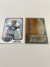 1976 Topps Football Larry Cole Custom Card Dallas Cowboys AC